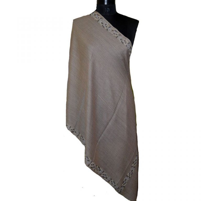 Crystal Embellished Wool Silk and Cotton Scarves