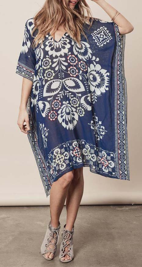 Dames Tendance Caftan Tops Casual-Robes