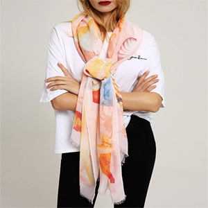 foulard carré coton femme