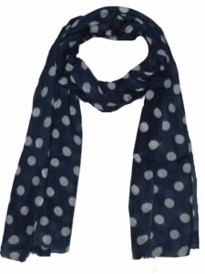 Schal aus Wolle mit Polka Dots